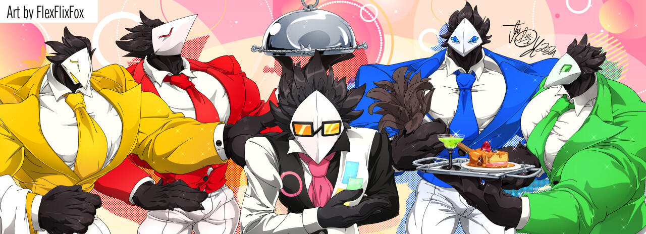 deltarune fanart - Swatch and his Swatchlings