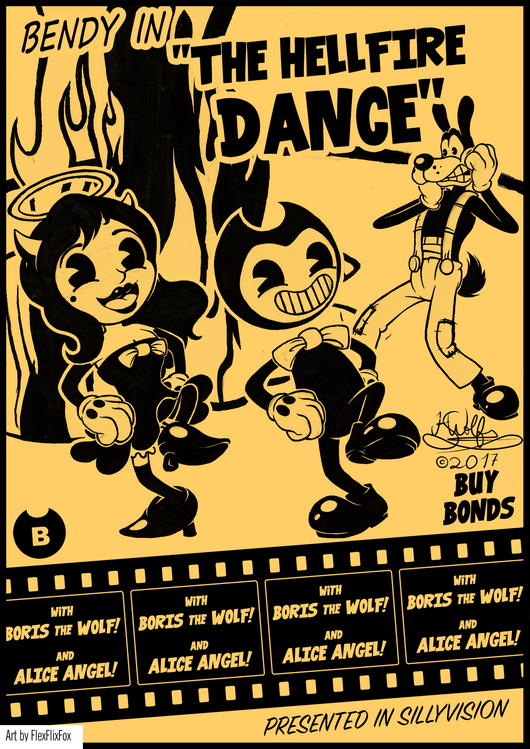 Bendy and the ink machine fanart poster
