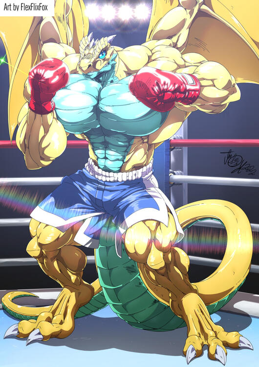 Boxing dragon commission