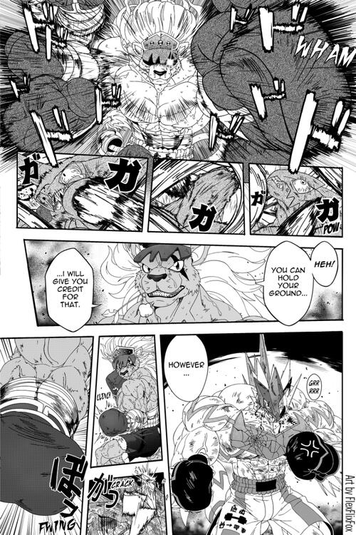 Boxing Digimon Commission page 1