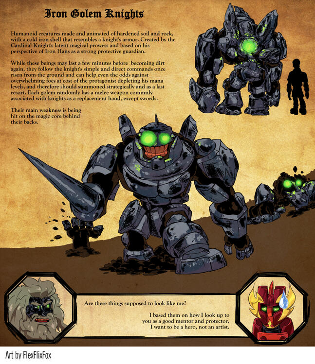 Iron Golem Knights (assisting NPCs)